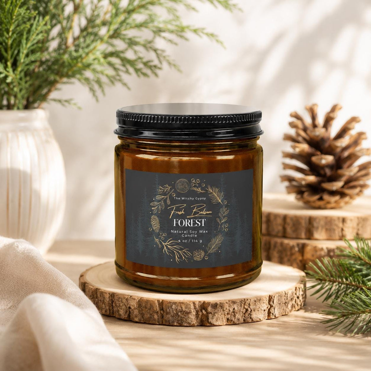 Rustic Home Cabin Decor Fall Host Candle Gift