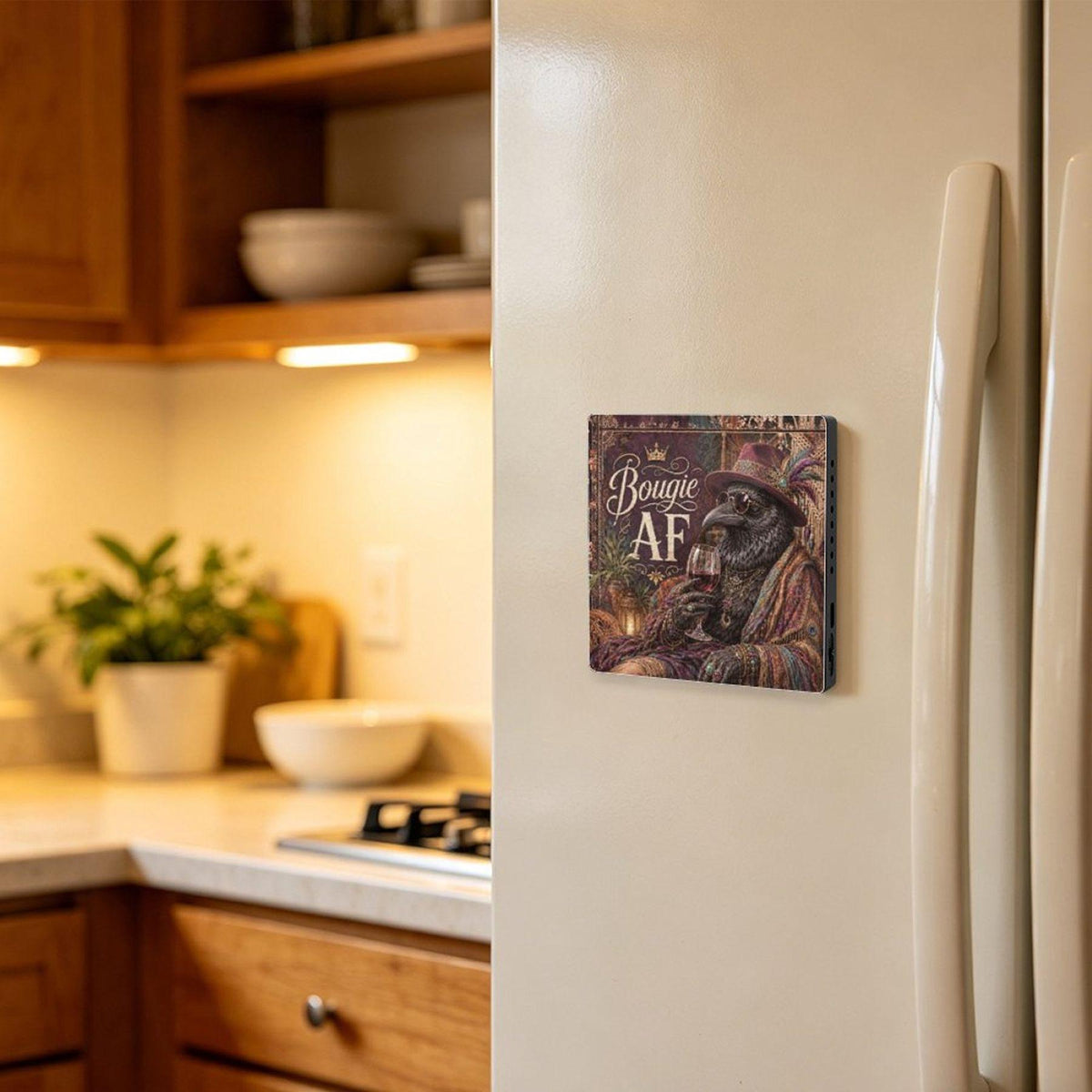 Raven Crow Funny Fridge Music Magnet