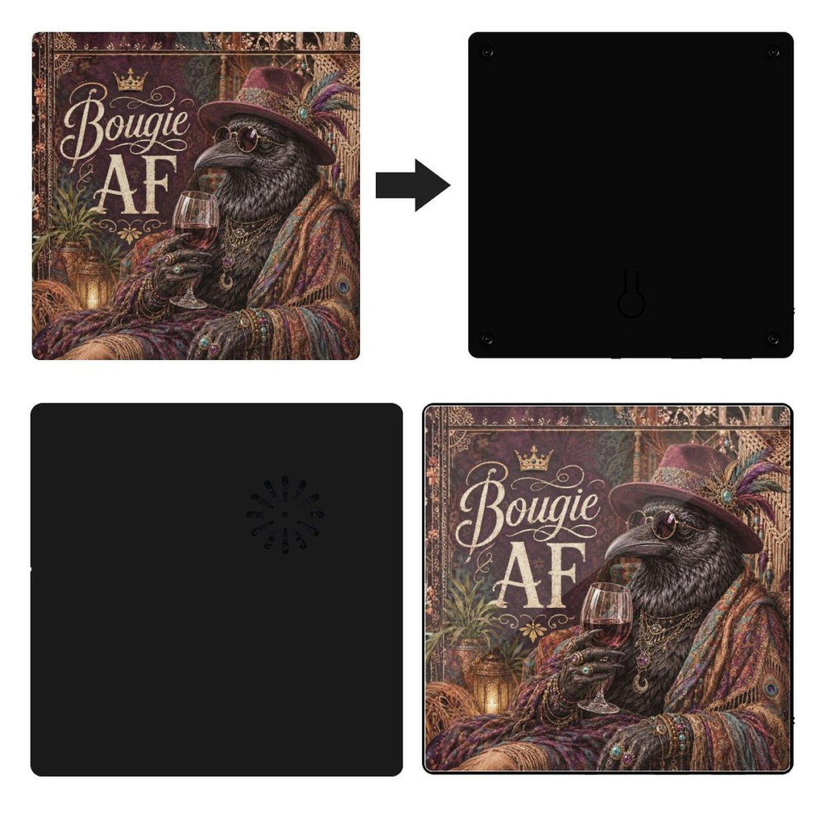 Raven Crow Funny Fridge Music Magnet