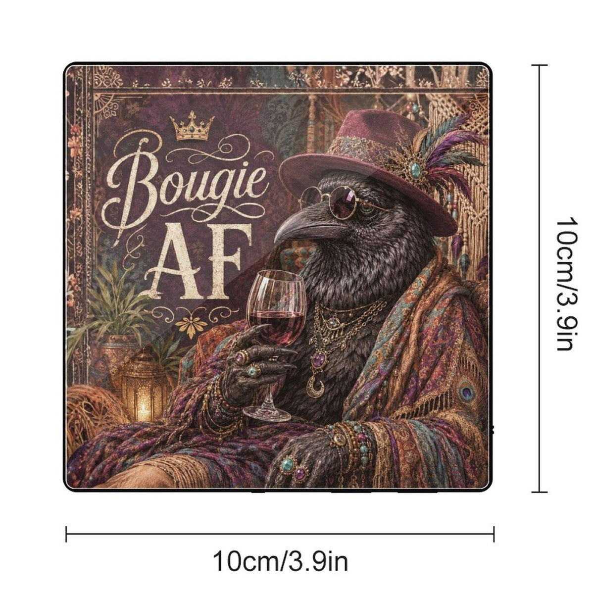 Raven Crow Funny Fridge Music Magnet