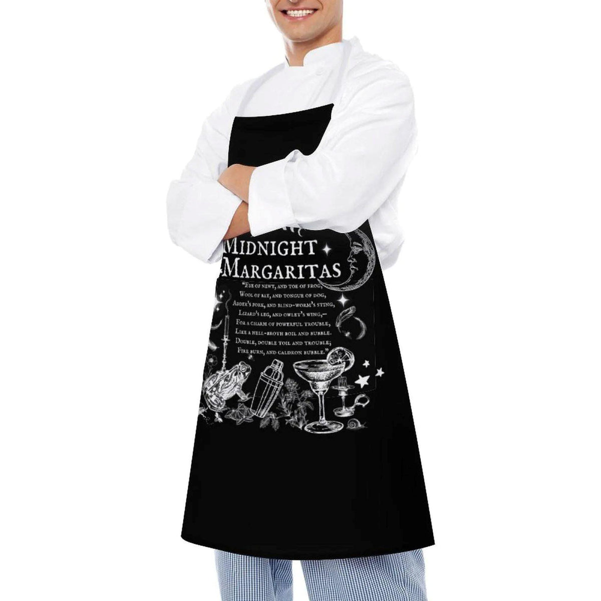 Witchy Spell apron for Cute Halloween Witch Gift Practical Magic Witchcore Essentials Midnight Margaritas Witchy Kitchen Accessory Gothic