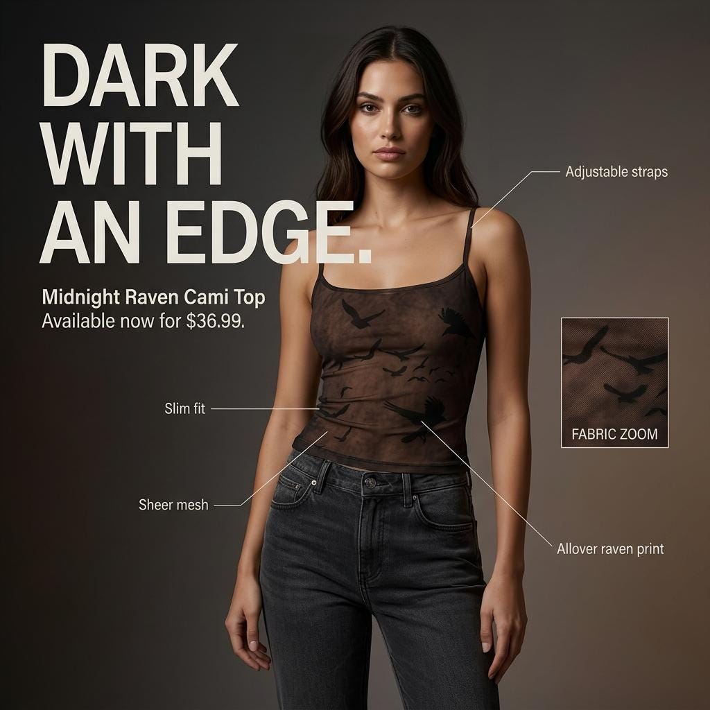 Edgar Allan Poe Inspired Tops Design Collection