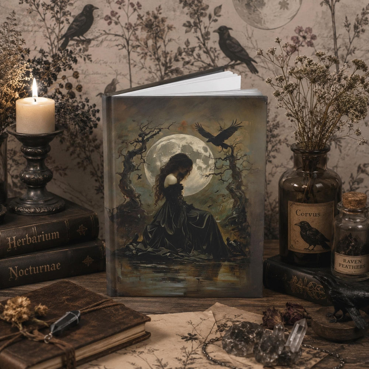 Gothic Writer Witch Vintage Diary
