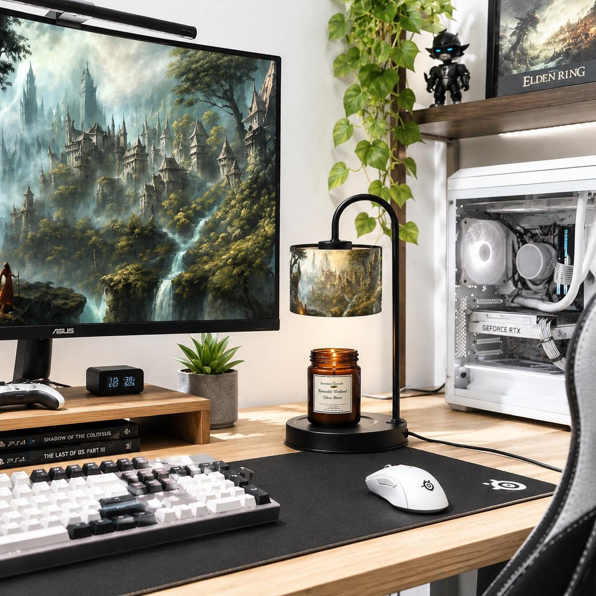 Elden Ring Candle Warmer Lamp Dark Souls Gamer Merch