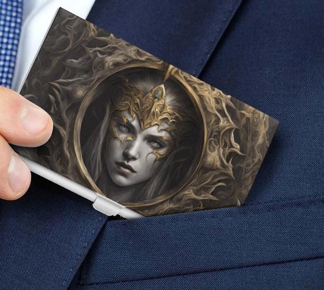 Elden Ring Zelda Business Card Holder: Fantasy Gamer Gift