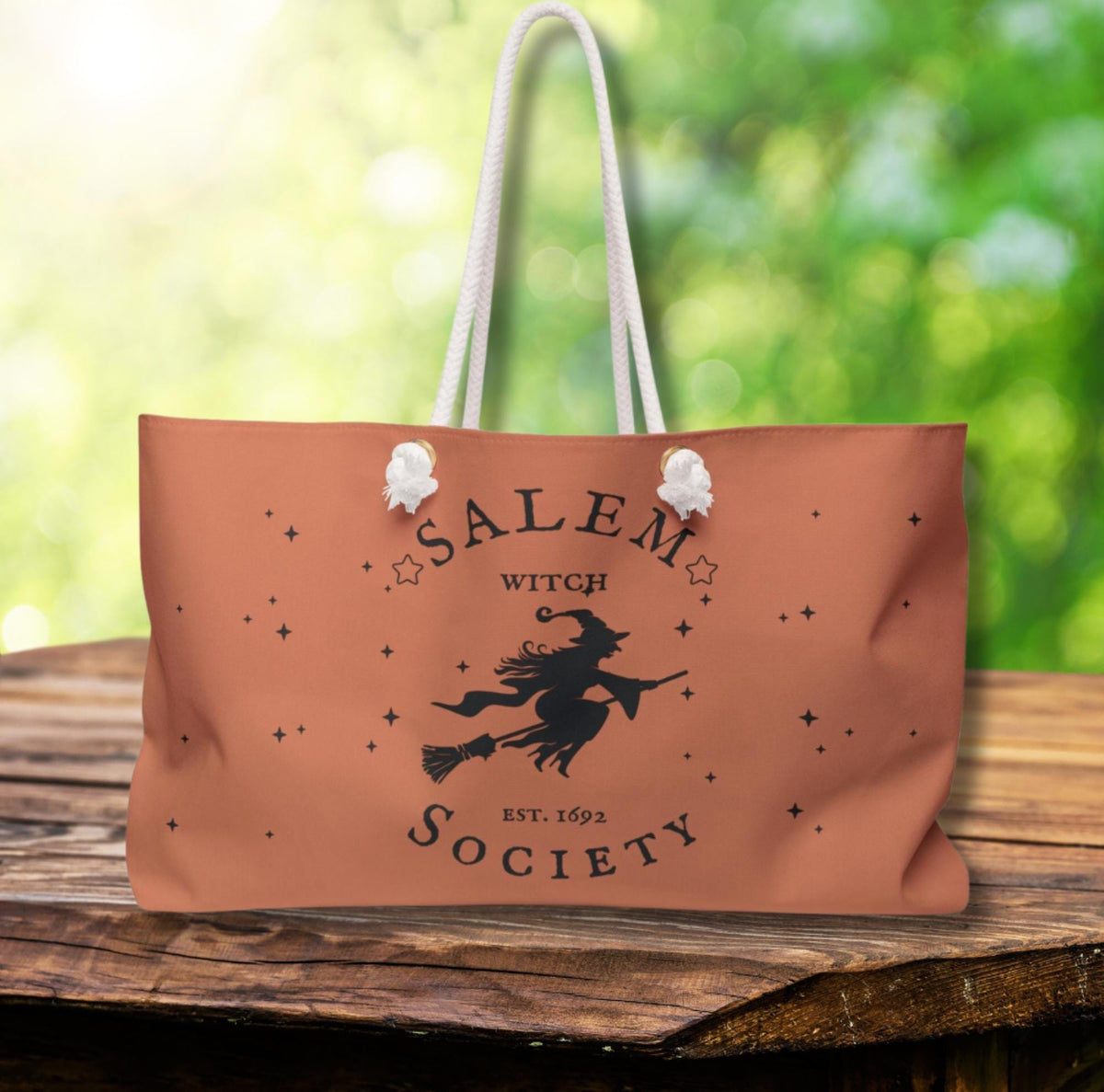 Salem Witch Weekender Tote Personalized