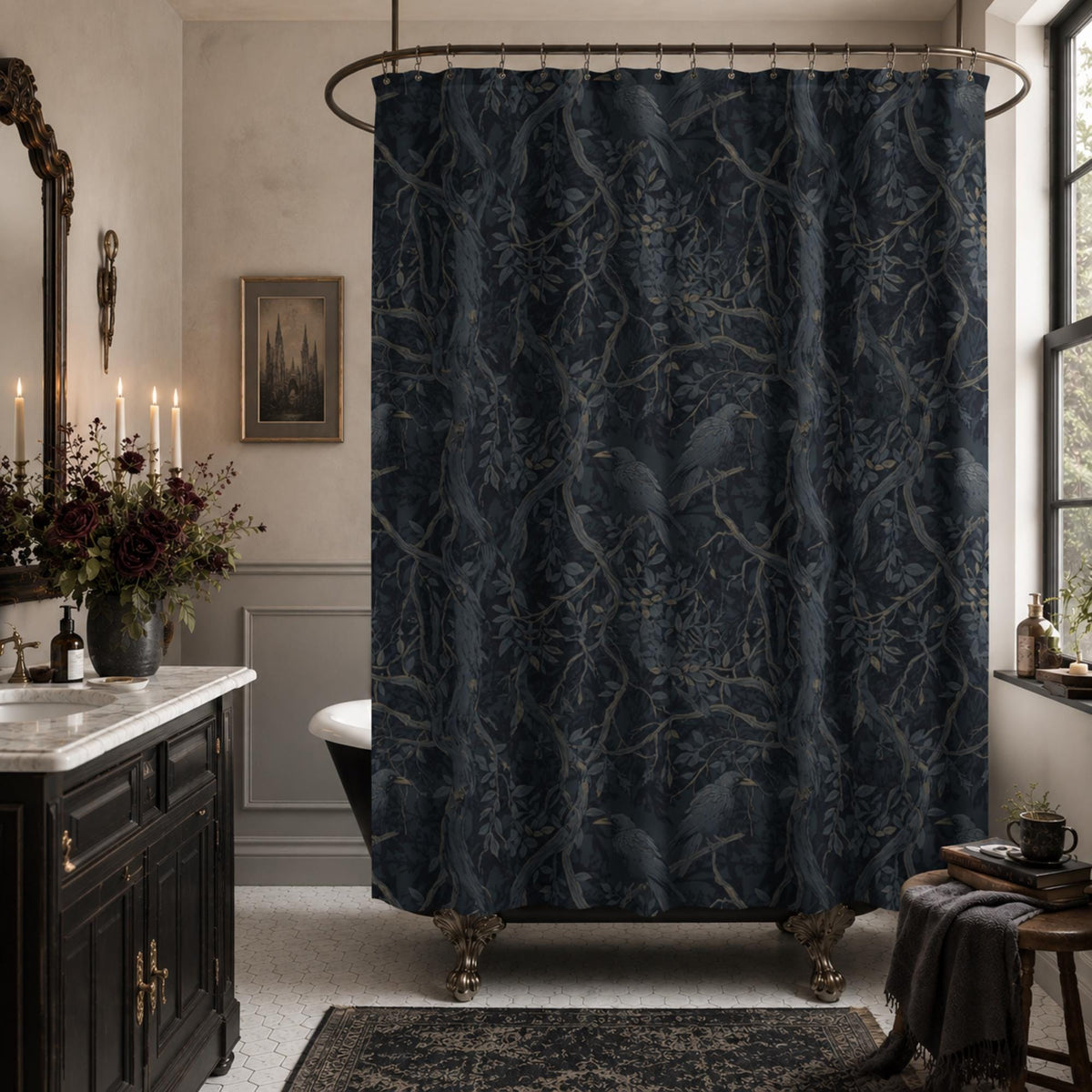 Dark Romance Crow William Morris Design Collection