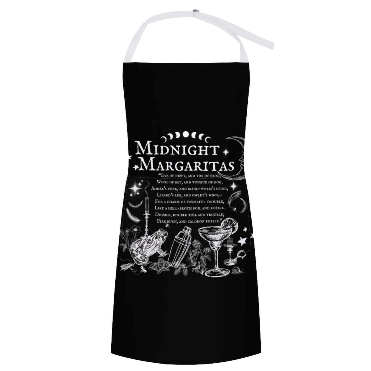 Witchy Spell apron for Cute Halloween Witch Gift Practical Magic Witchcore Essentials Midnight Margaritas Witchy Kitchen Accessory Gothic