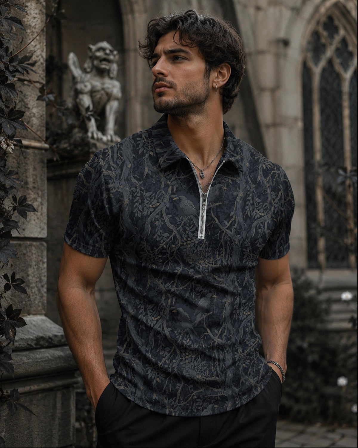 Grooms Guest Wedding Outfit for Men Alternative Vacation Clothing Egyptian Kaftan Beach Cover Up Dark Academia Butterfly Sleeve Men's Kurta