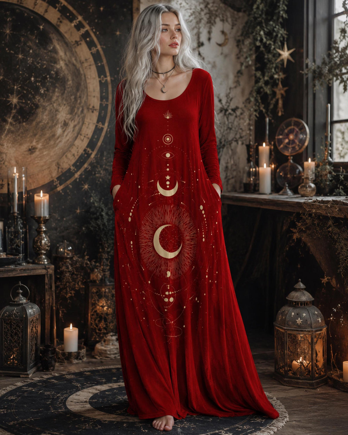 Witch Black Festival Maxi Dress