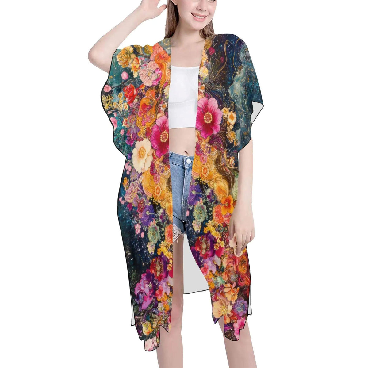 Festival Jumpsuit Outfit Hippy Cover-Up