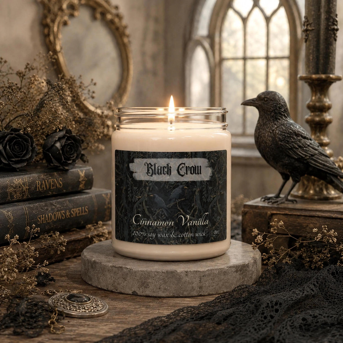 William Morris Inspired Crow Candle Warmer Lamp