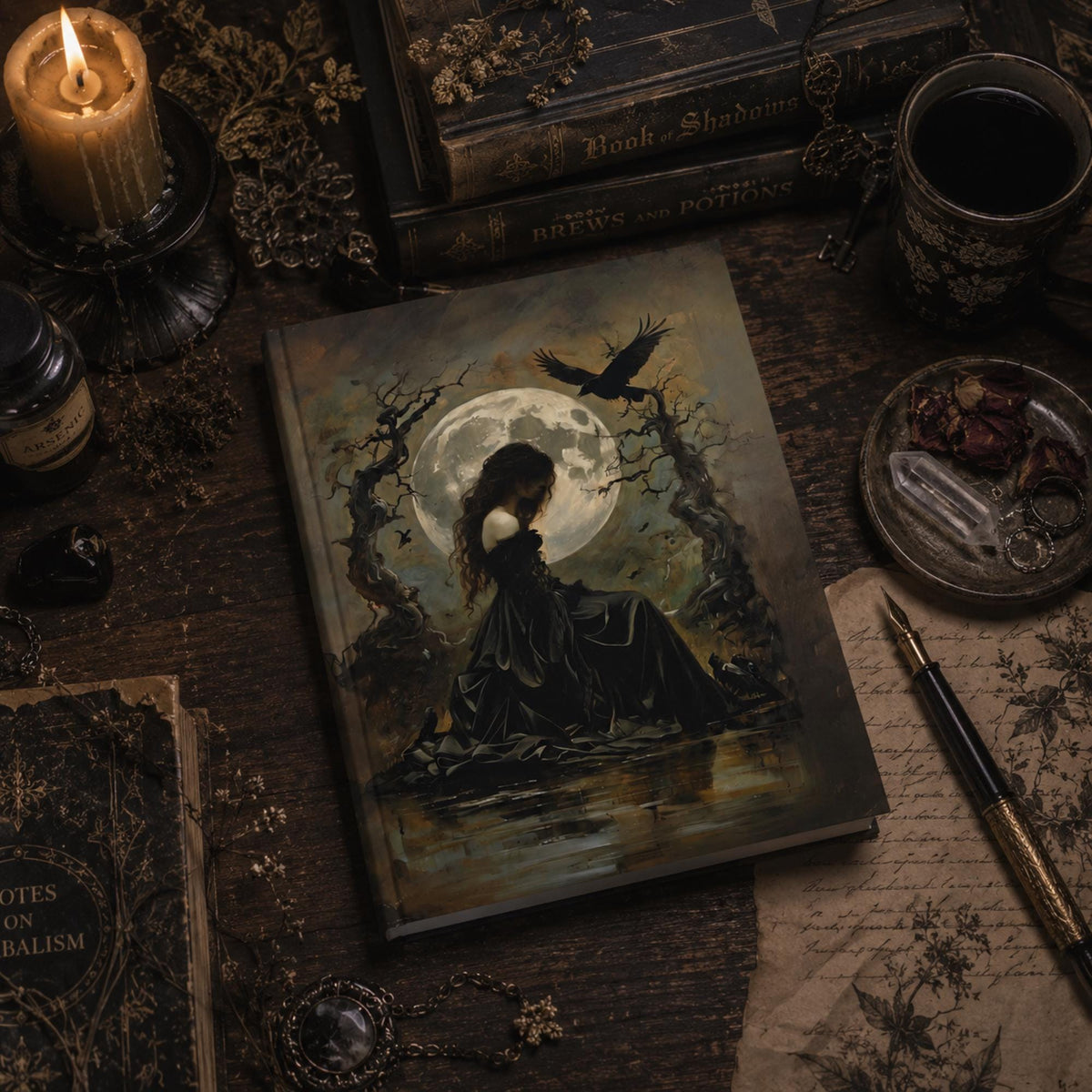 Gothic Writer Witch Vintage Diary