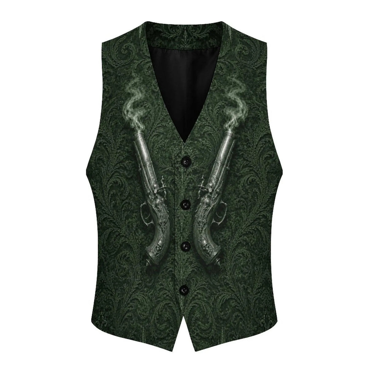 Father of Mayhem Route 66 Goth Clothes Vest Backroom Menswear Southern Gothic Gift Idea for Boyfriend Green Vest Western Cool Dads Club