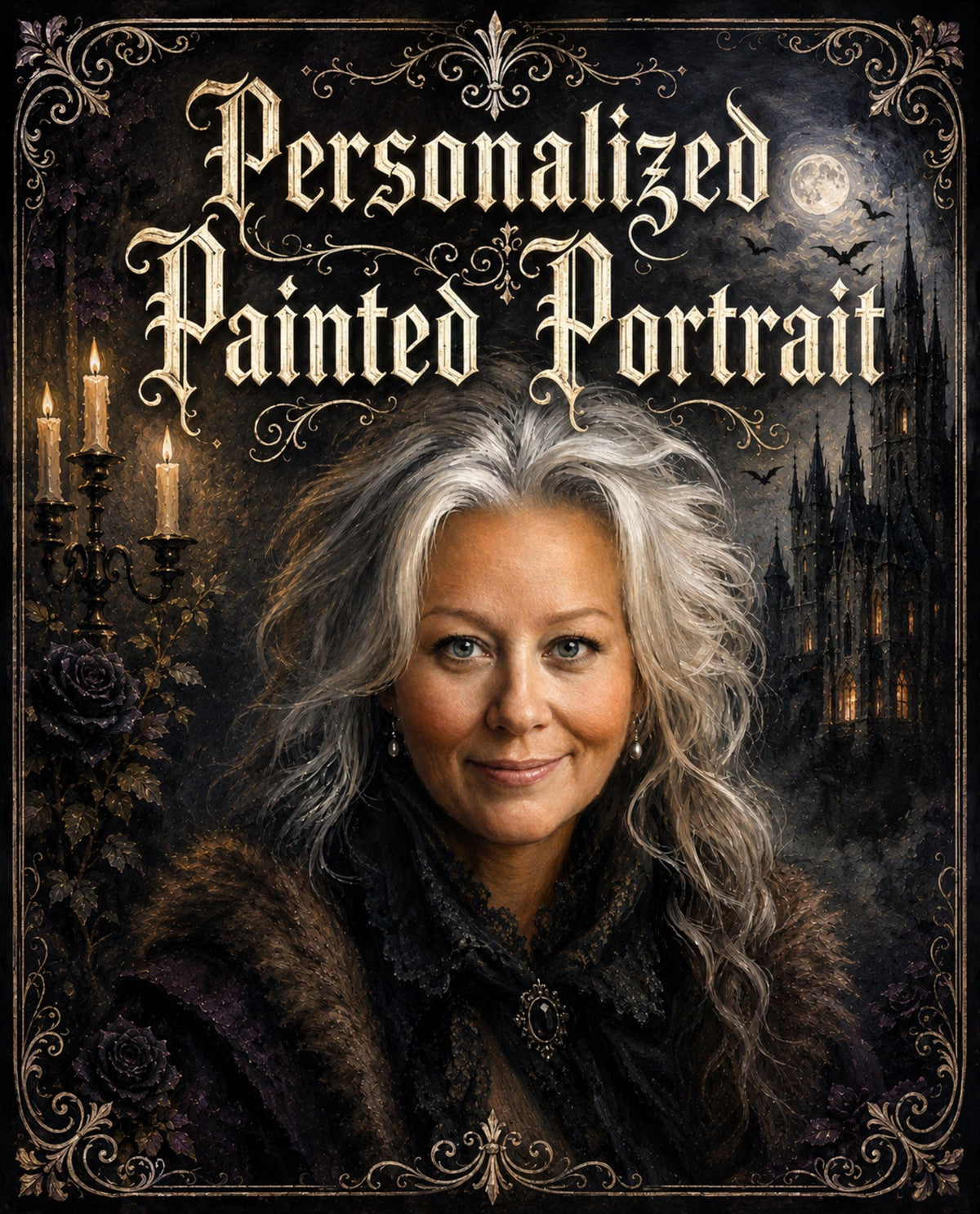 Personalized Painted Gothic Portrait Family Design Collection