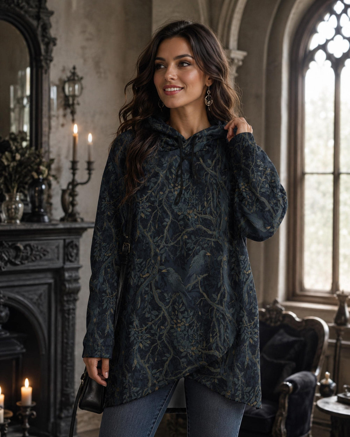 Dark Cottagecore Edgar Allan Poe Inspired Crow Holiday Apparel