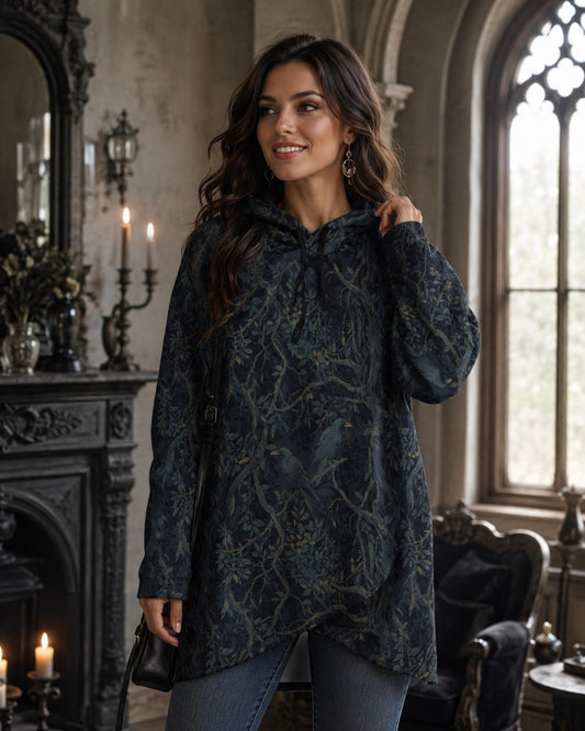 Dark Cottagecore Edgar Allan Poe Inspired Crow Holiday Apparel
