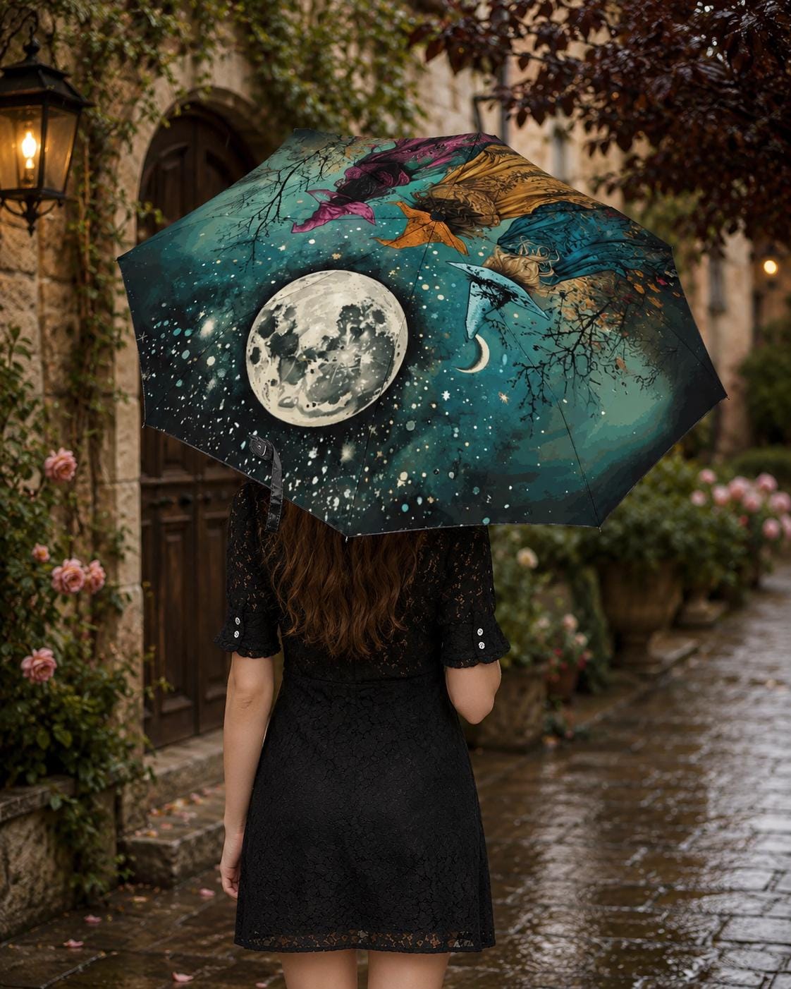 Fall Host Gift Boho Witches Girly Halloween Giftforher Auto Umbrella Practical Magic Witchcore Parasol Umbrella Academy Practical Magic Gift