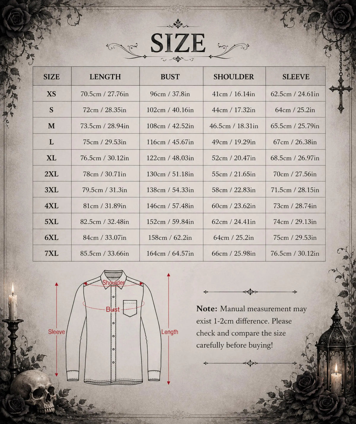 Goth Clothes for Men Gift for Halloween Edgar Allan Poe Plus Size Dark Romance Raven Oxford Christmas Holiday Dad Golf Shirt for Boyfriend
