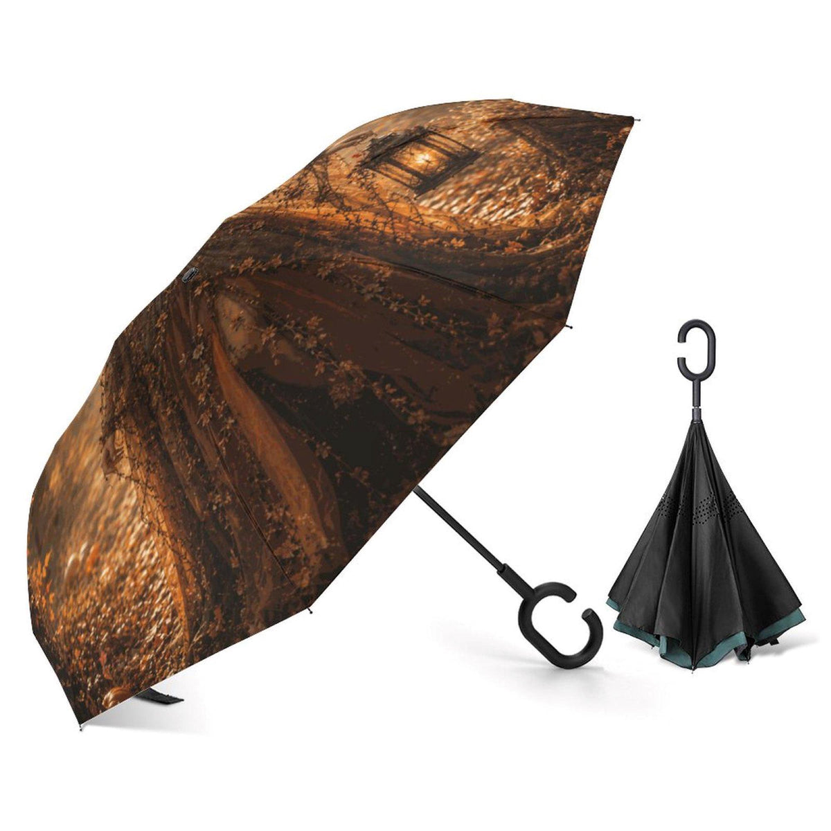 Girly Halloween Autumn Goth Girl Birthday Gift Spooky Witchy Holiday Essentials Elen of the Way Witch Umbrella Witchcore Practical Magic