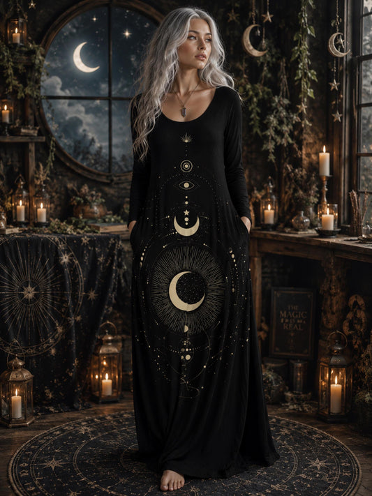 Witch Black Festival Maxi Dress