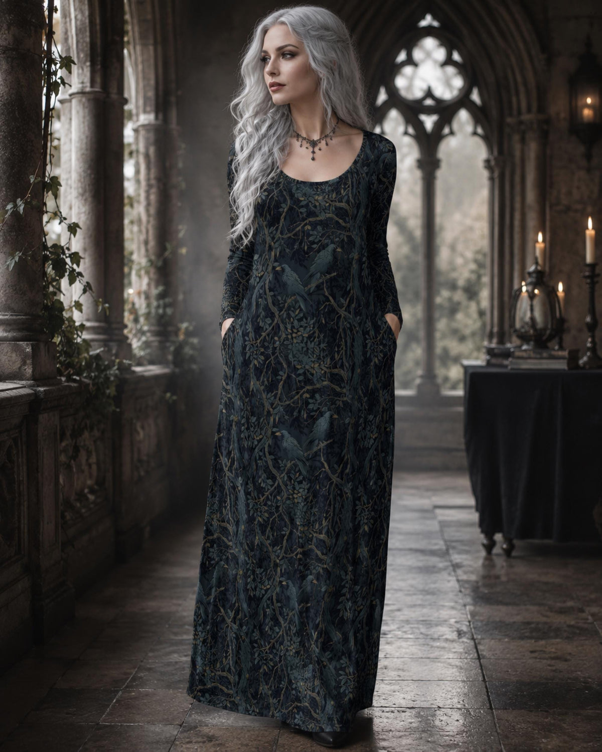 Witch Black Festival Maxi Dress