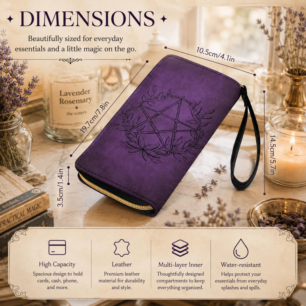Witchcore Pagan Wallet Gift for Mom