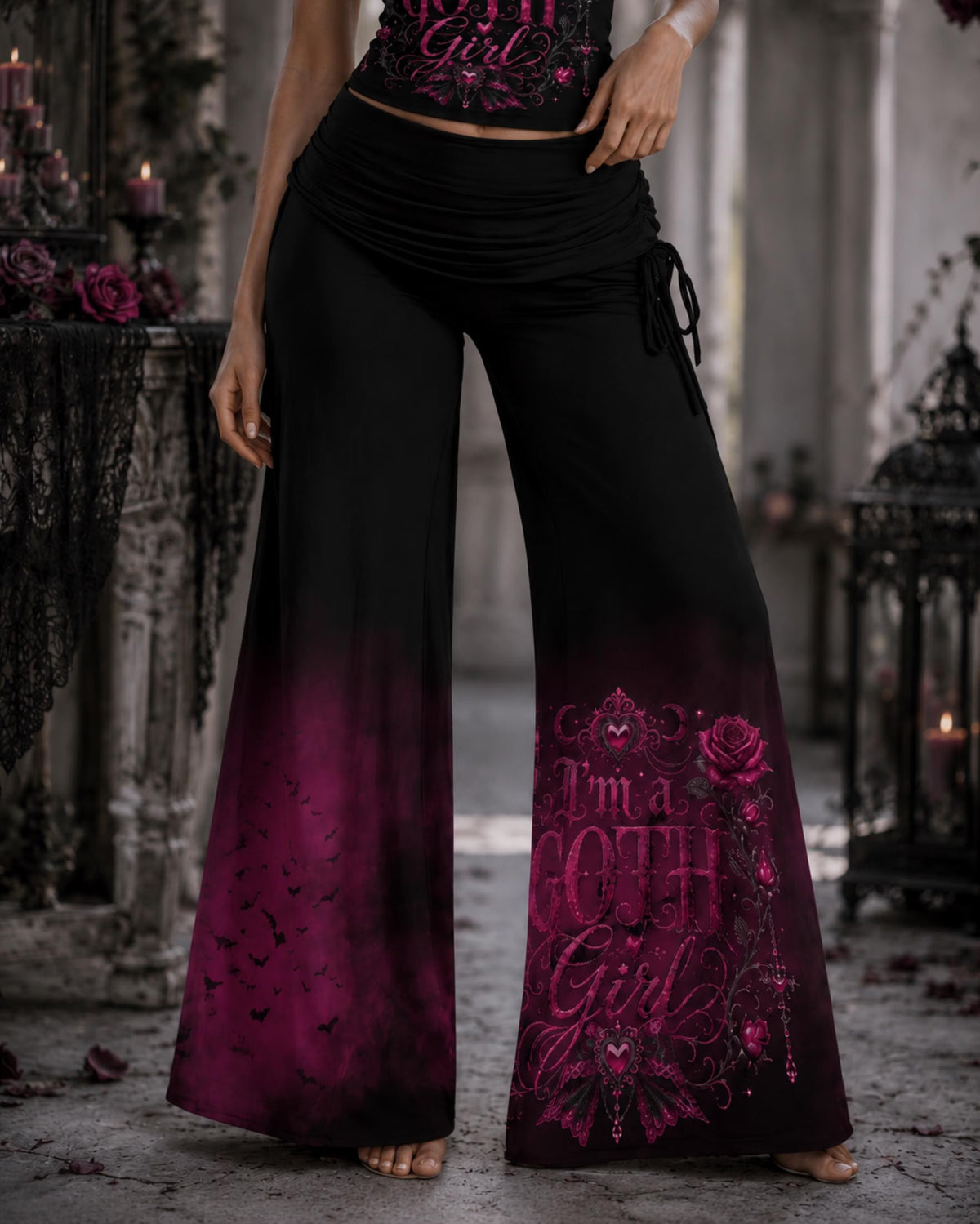 Goth Girl Design Collection Palazzo Pants and Tank!
