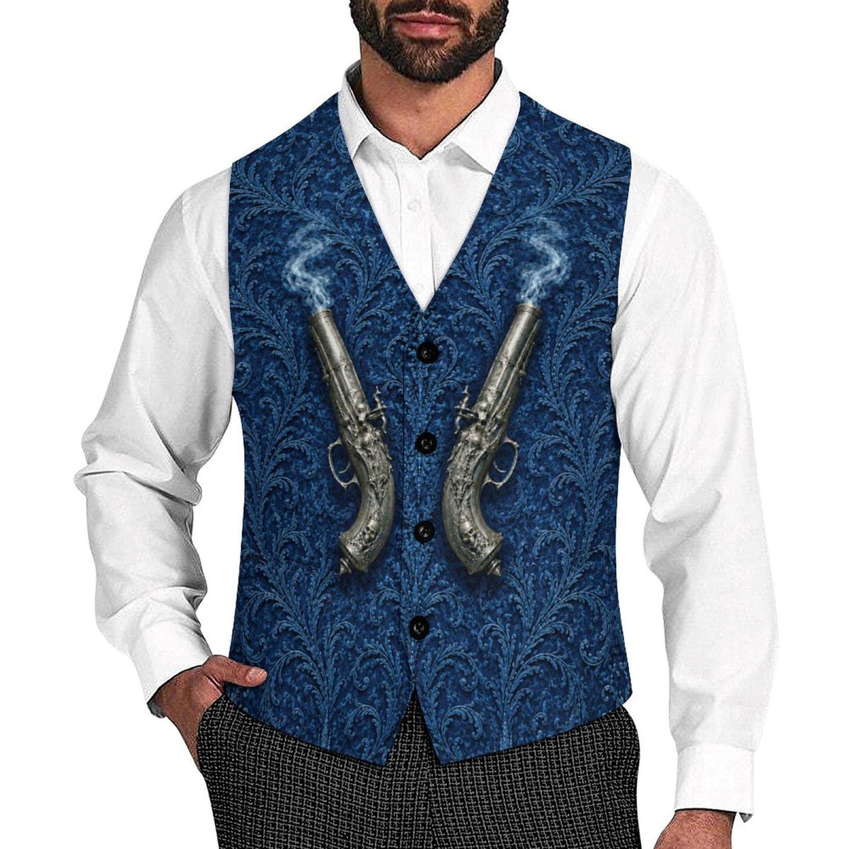 Father of Mayhem Route 66 Goth Clothes Vest Backroom Menswear Southern Gothic Gift Idea for Boyfriend Green Vest Western Cool Dads Club