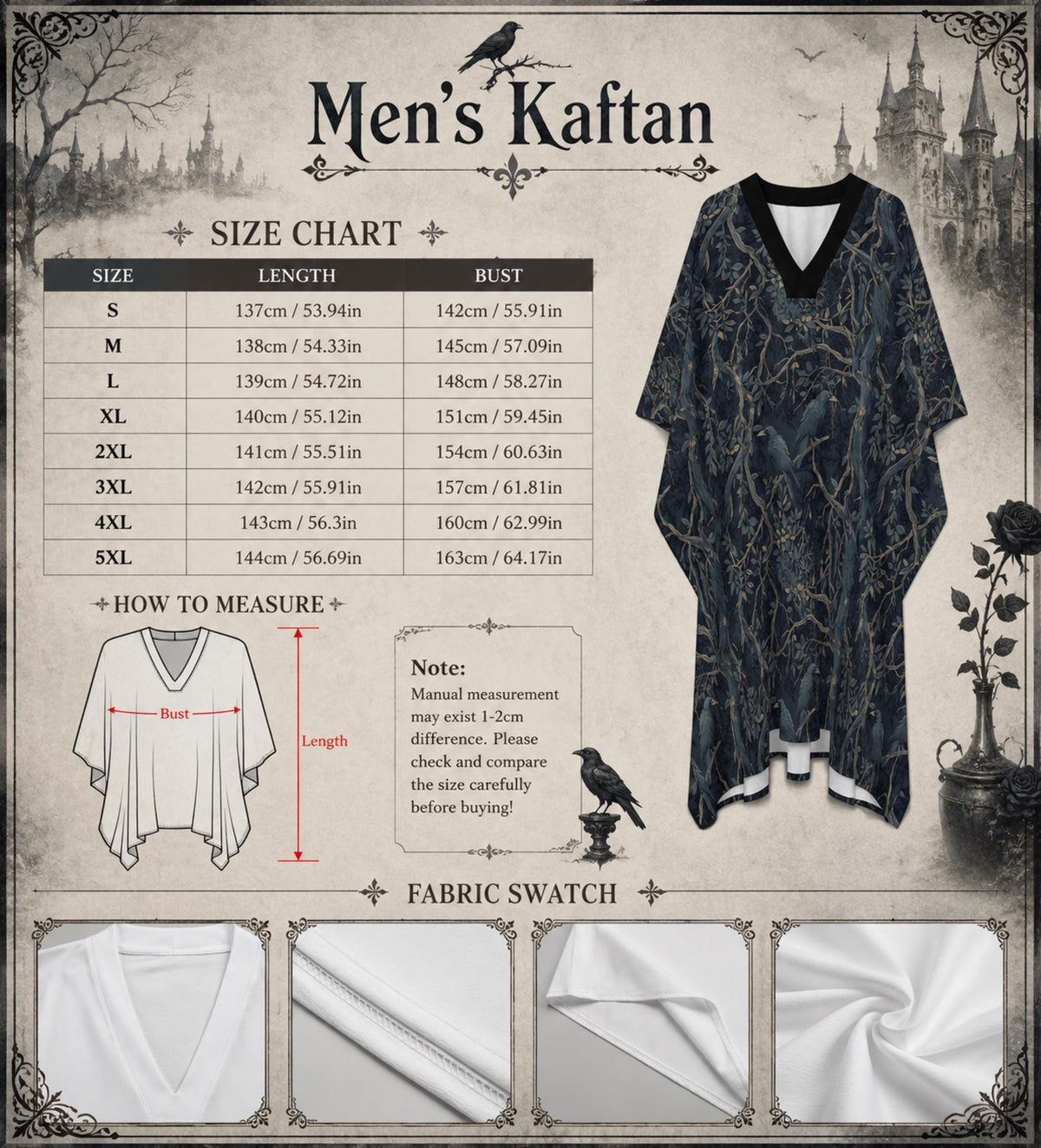 Grooms Guest Wedding Outfit for Men Alternative Vacation Clothing Egyptian Kaftan Beach Cover Up Dark Academia Butterfly Sleeve Men's Kurta