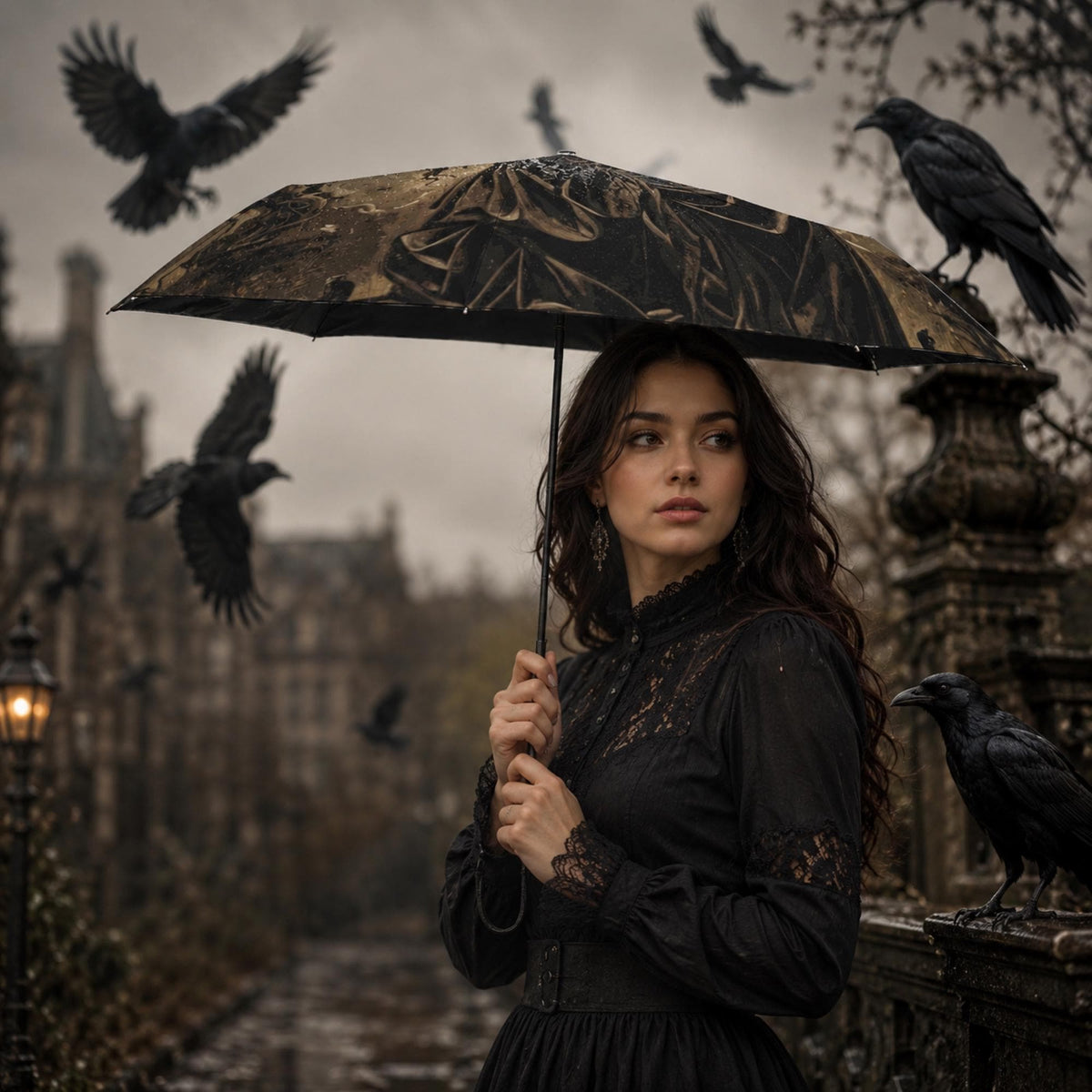 Gothic Professional Gift for Alternative Woman Gift Dark Academia Moody Aesthetic Crow Lover Gift for Elegant Romantic Goth Girlfriend Gift
