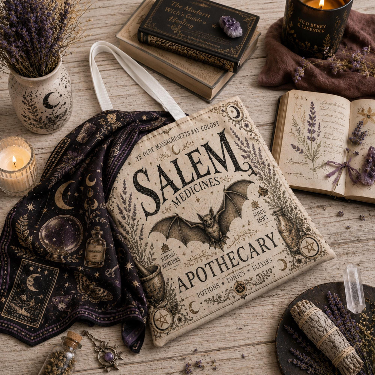 Salem 1692 Witchy Tote