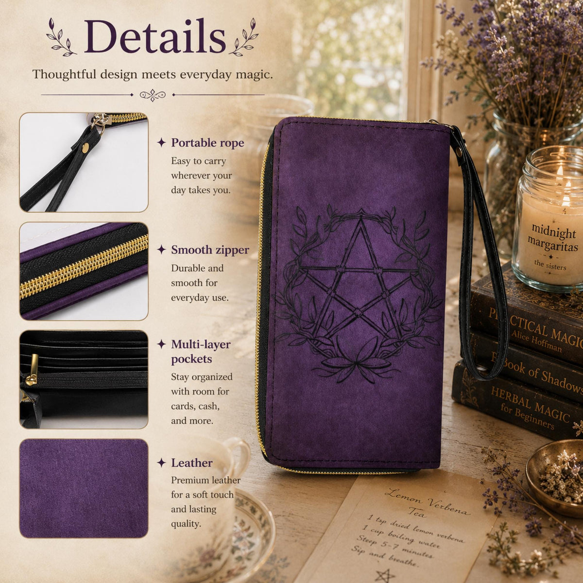 Witchcore Pagan Wallet Gift for Mom
