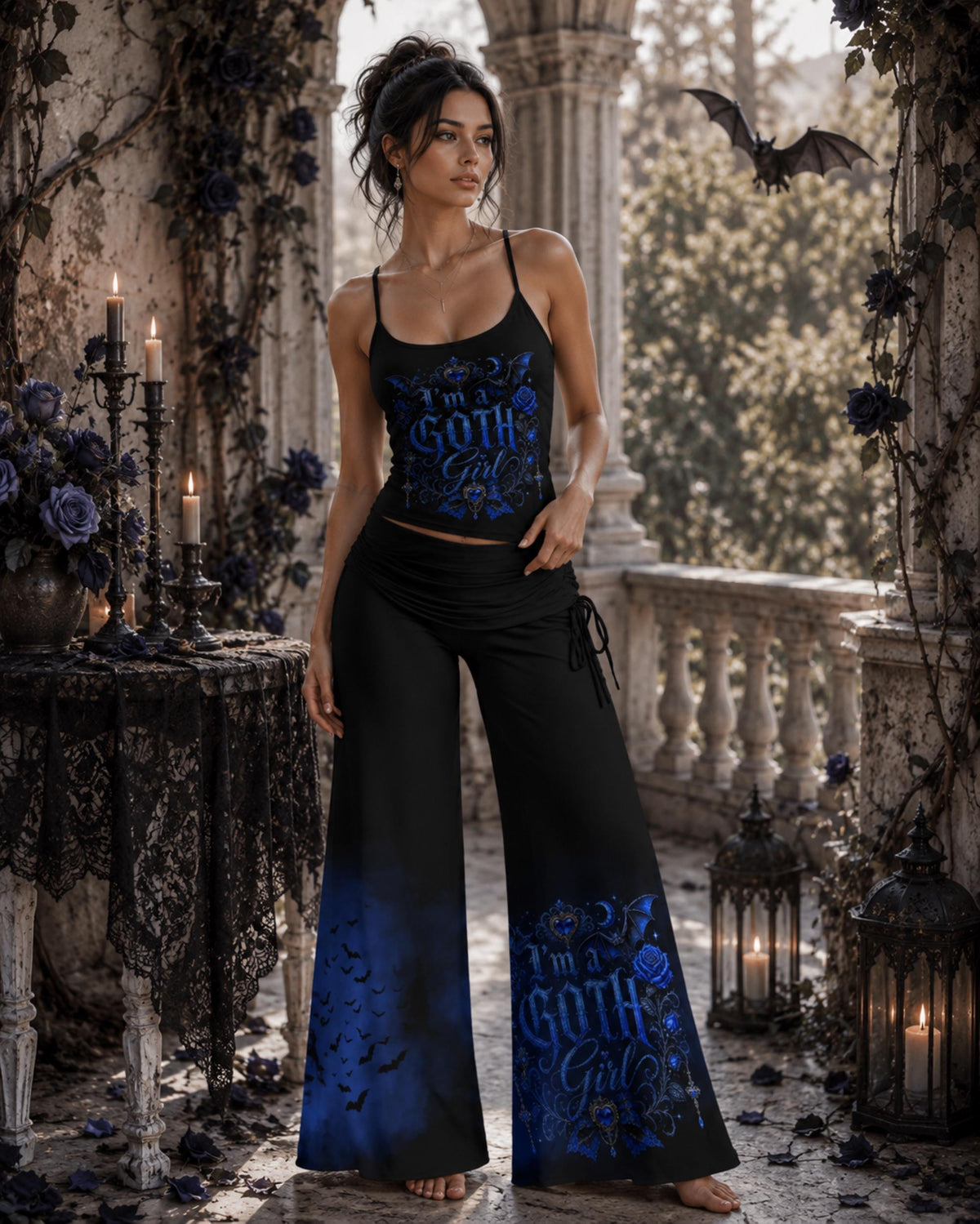Goth Girl Design Collection Palazzo Pants and Tank!