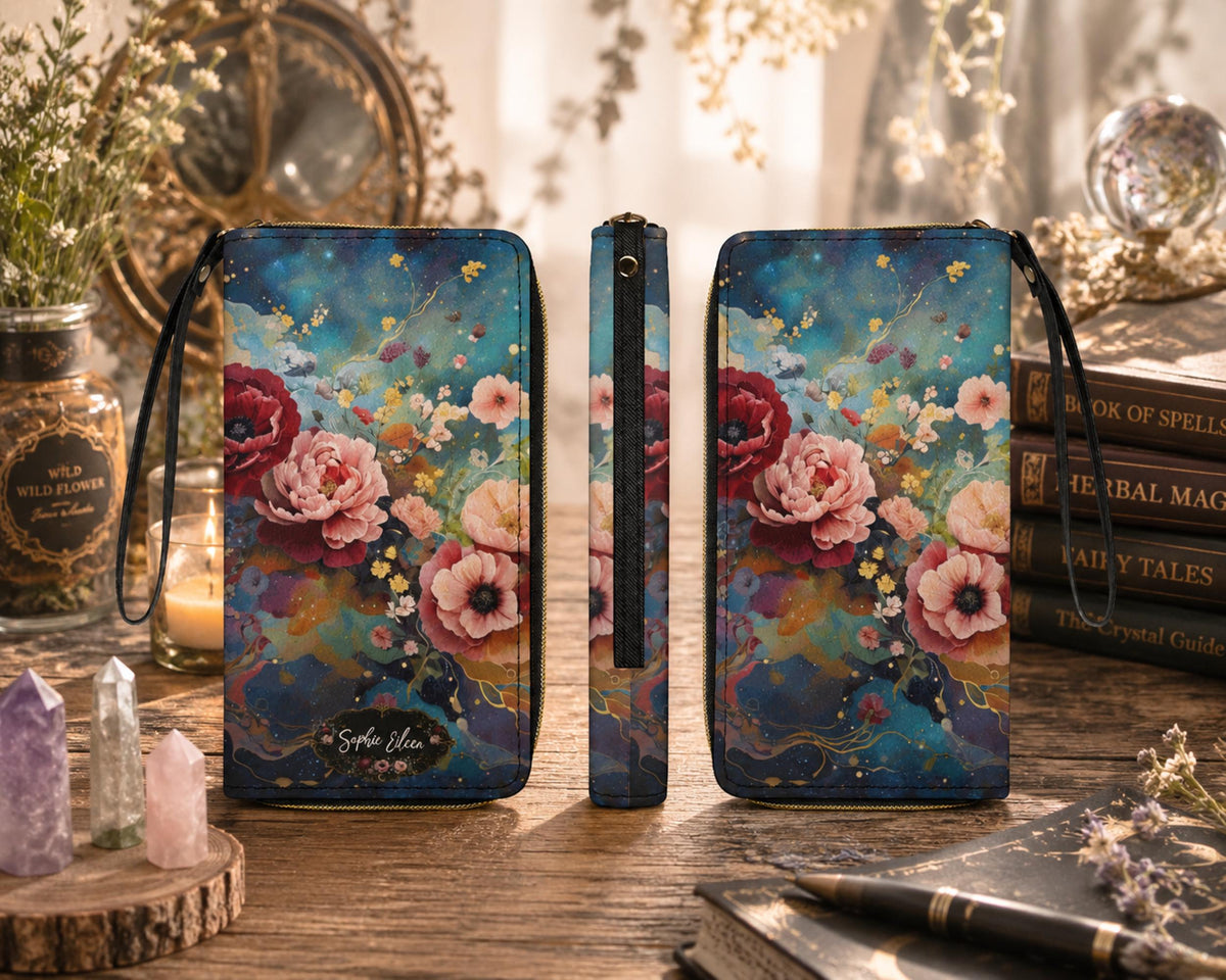 Celestial Rose Personalized Wristlet