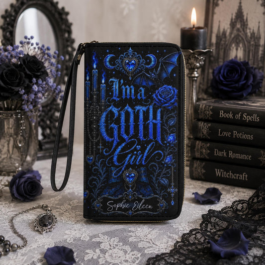 Goth Girl Emo Gift for Bestie Personalized Wristlet