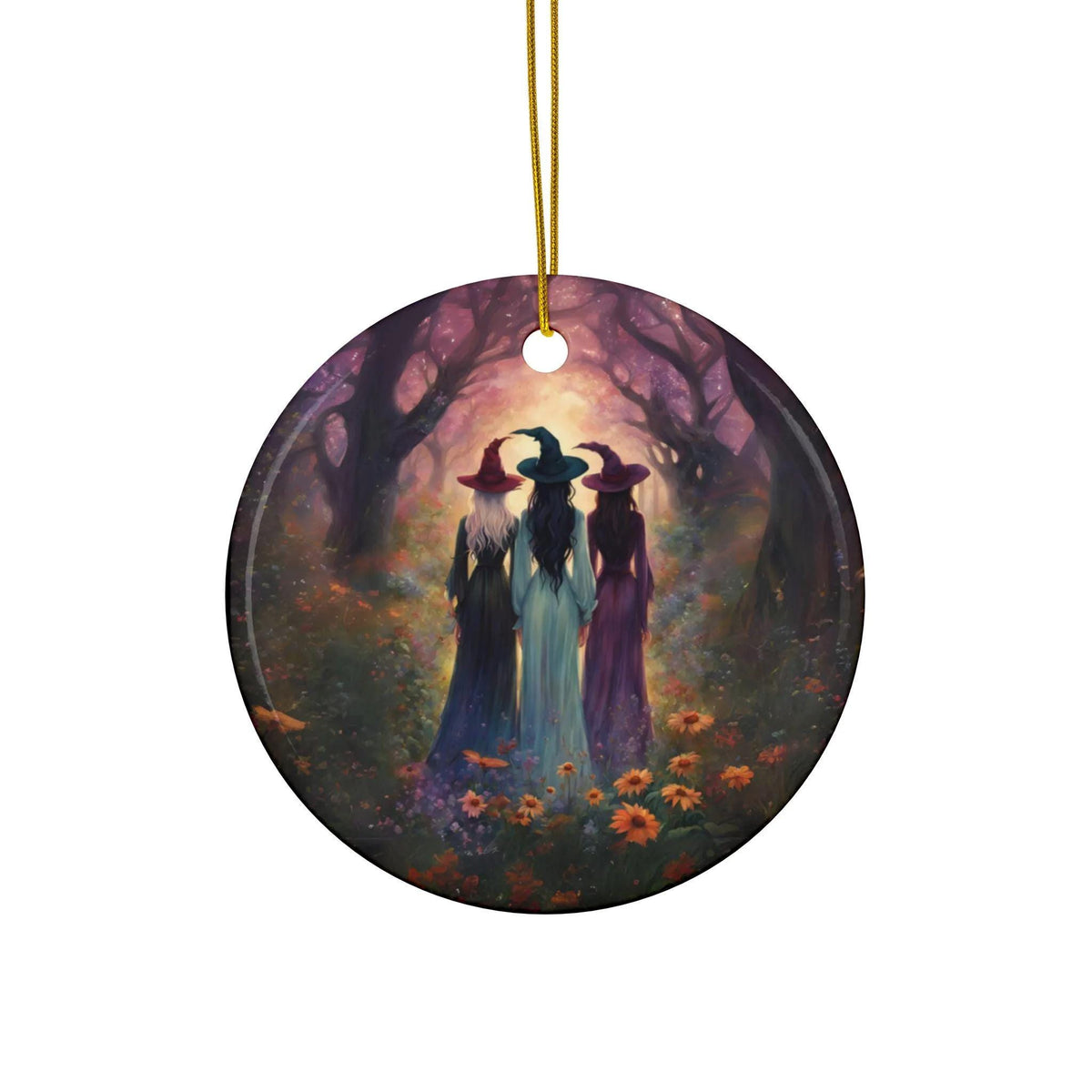 Witchy Christmas Gift Idea for Mom Witch Bestie Coworker Gift for the Holidays Fall Host Gift for Halloween Sisterhood Witches Xmas Ornament