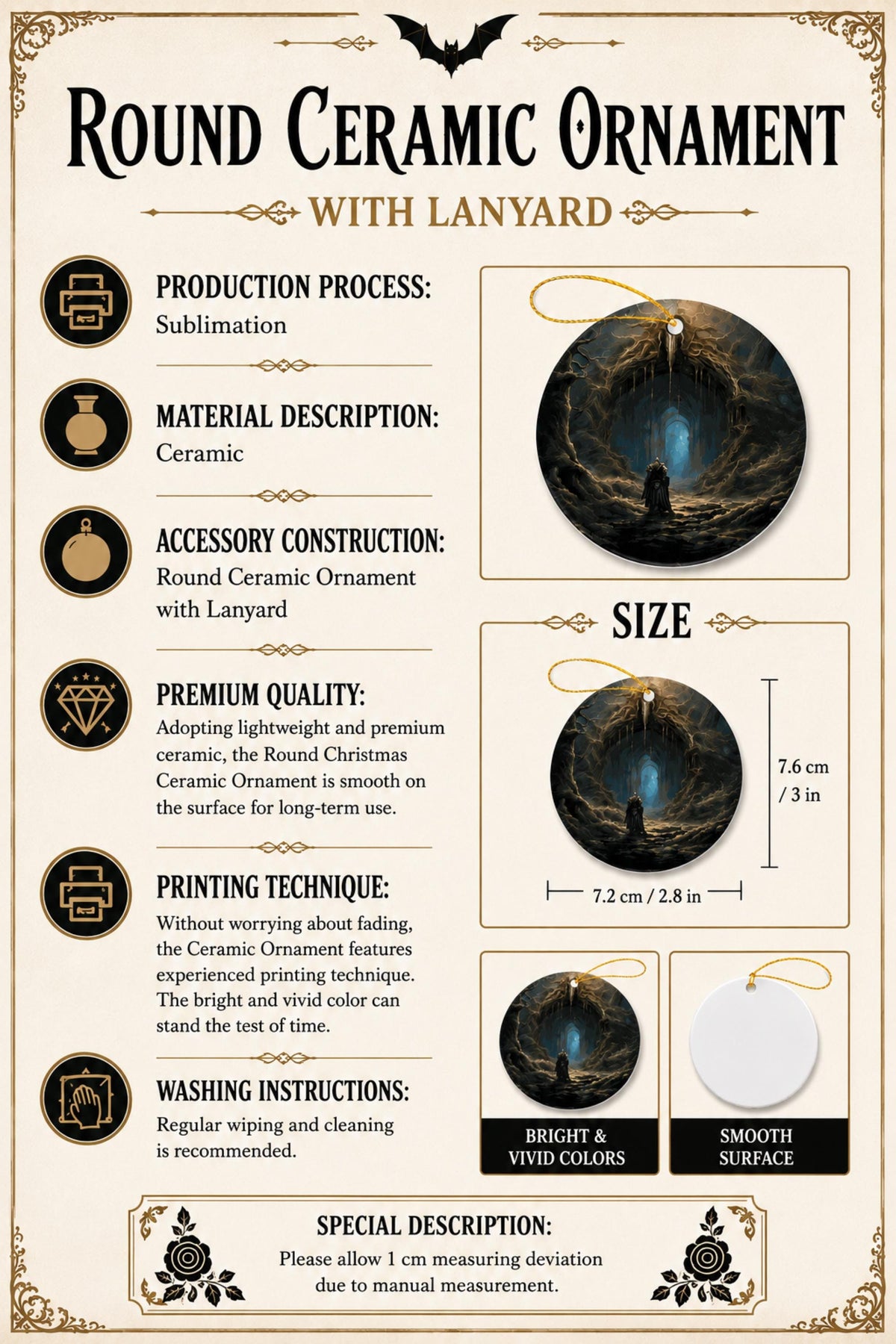 Elden Ring Christmas Ornament 16th Birthday Gift for Teen Video Gamer Bloodborne Nerdy Gift Dark Souls Holiday Present for Dad Demon Slayer