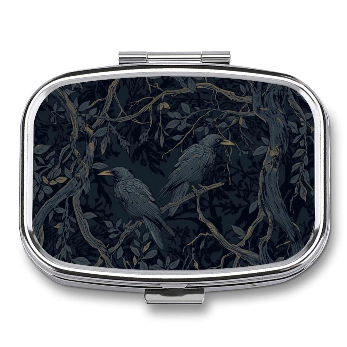 Dark Crow Victorian Pill Case Gift Idea