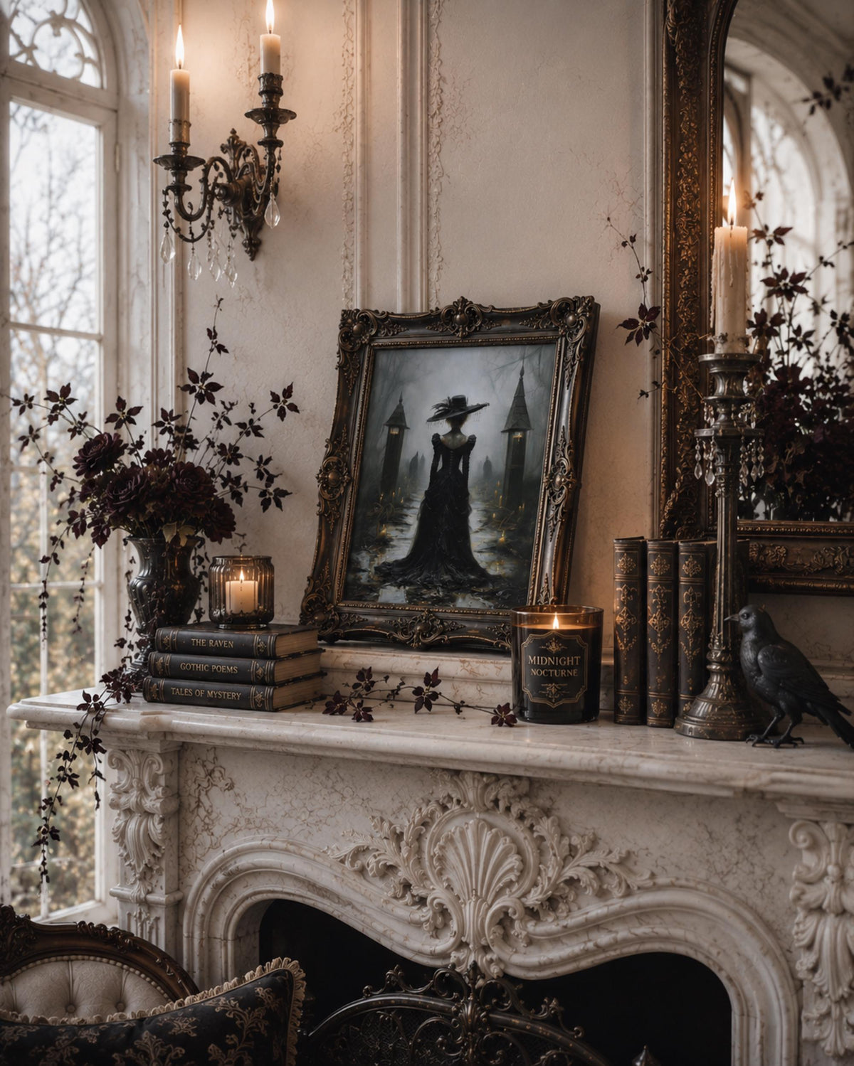 Gothic Wall Holidays Witchcore Aesthetics Design Collection
