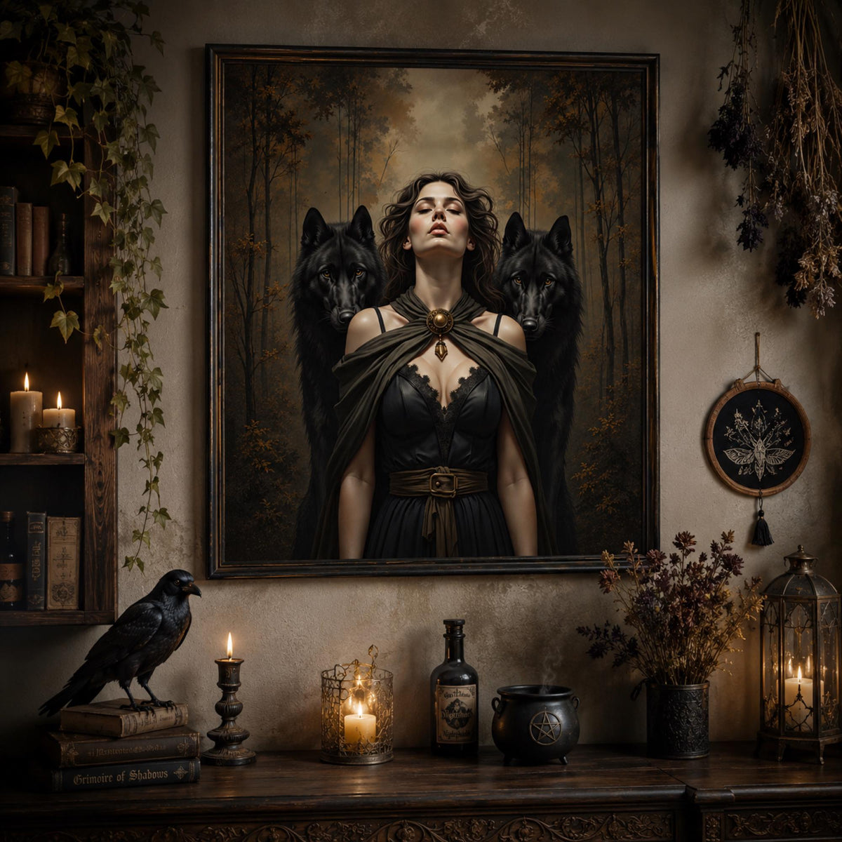 Witchcraft Altar Room Hecate Goddess Design Collection