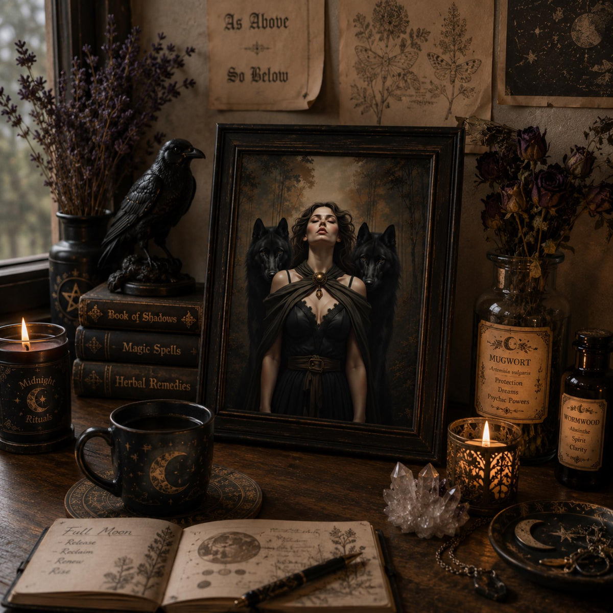 Witchcraft Altar Room Hecate Goddess Design Collection