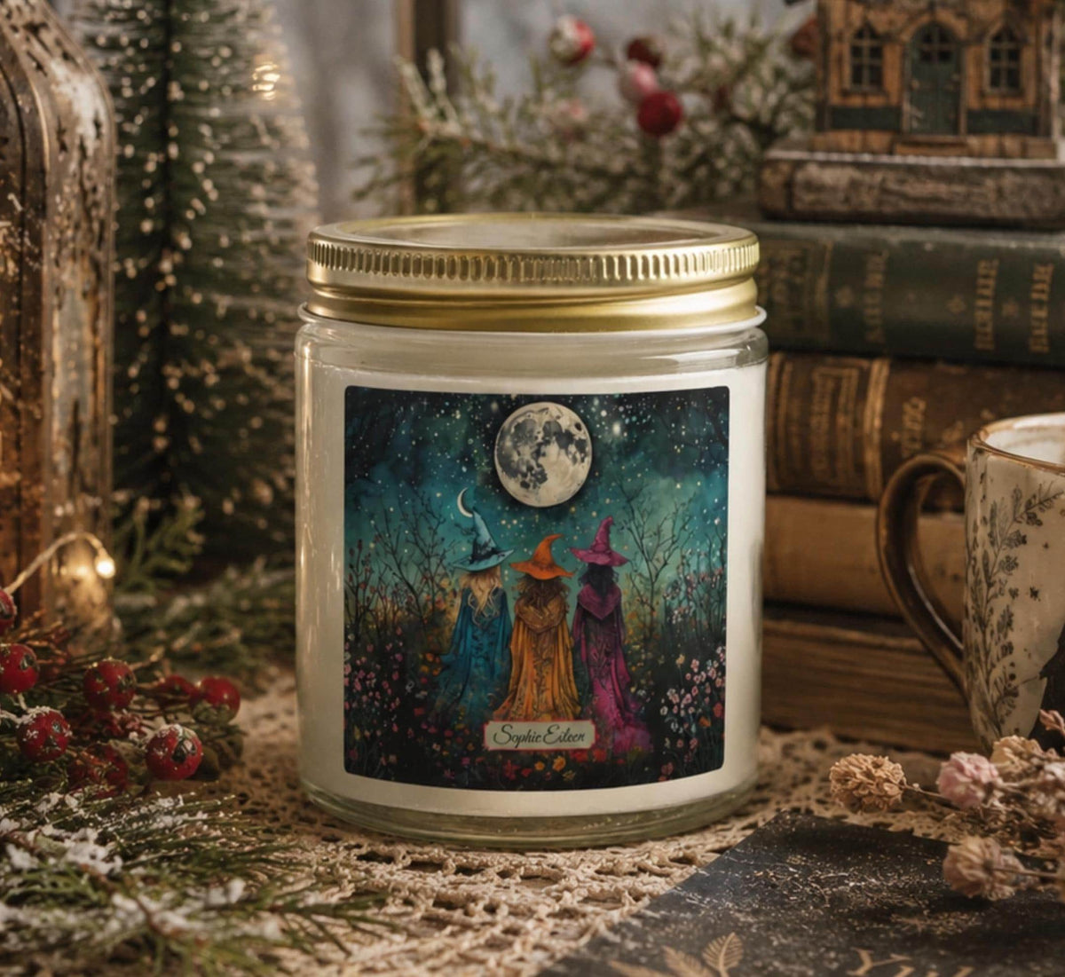 Boho Witches Candle Warmer Lamp