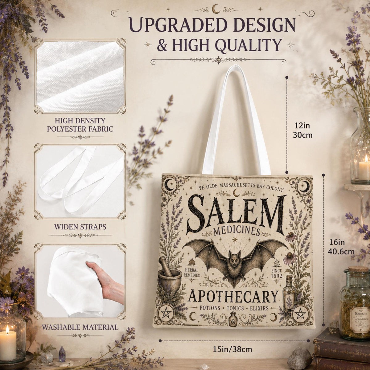 Salem 1692 Witchy Tote