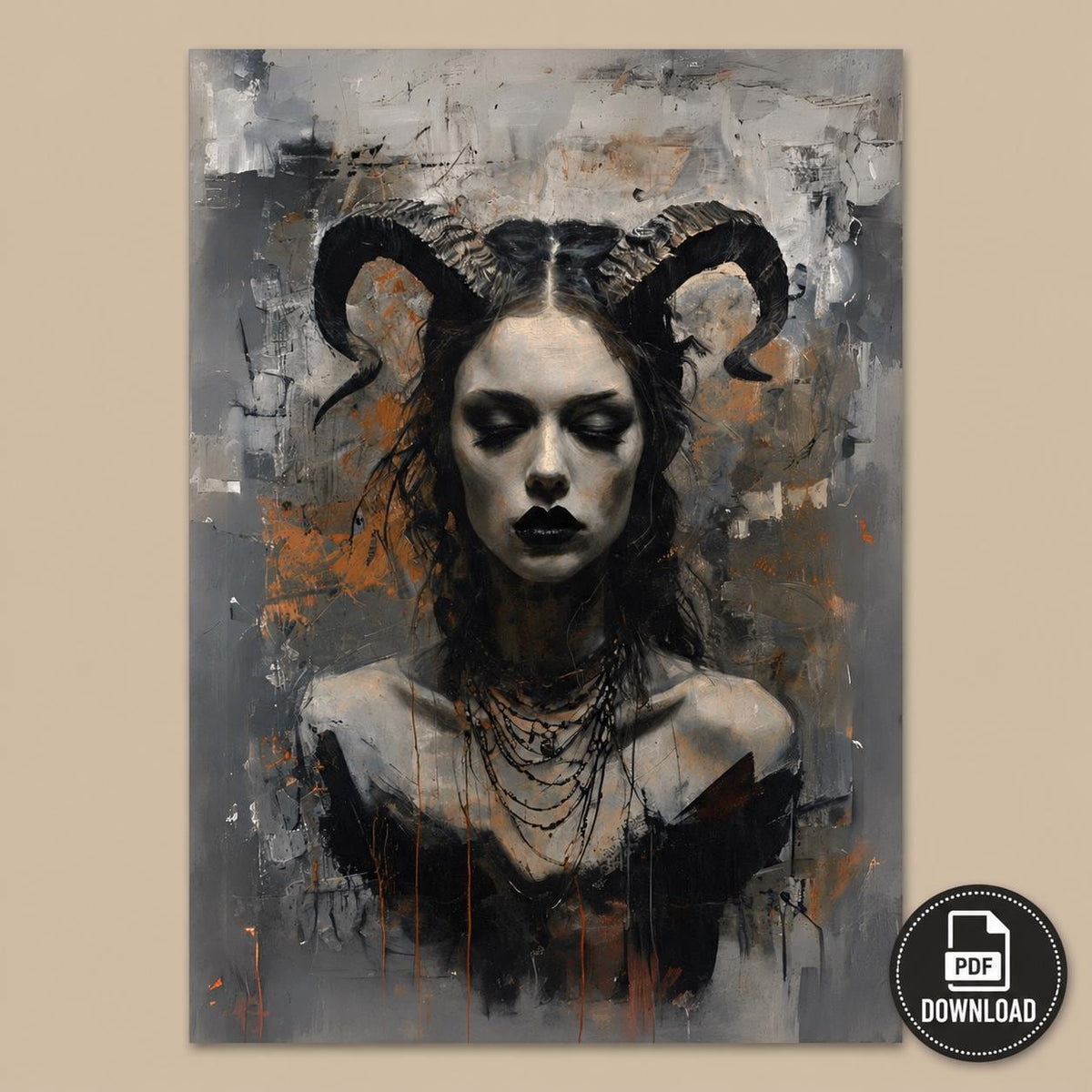 Gothic Goddess Pagan Witch PDF Design Collection