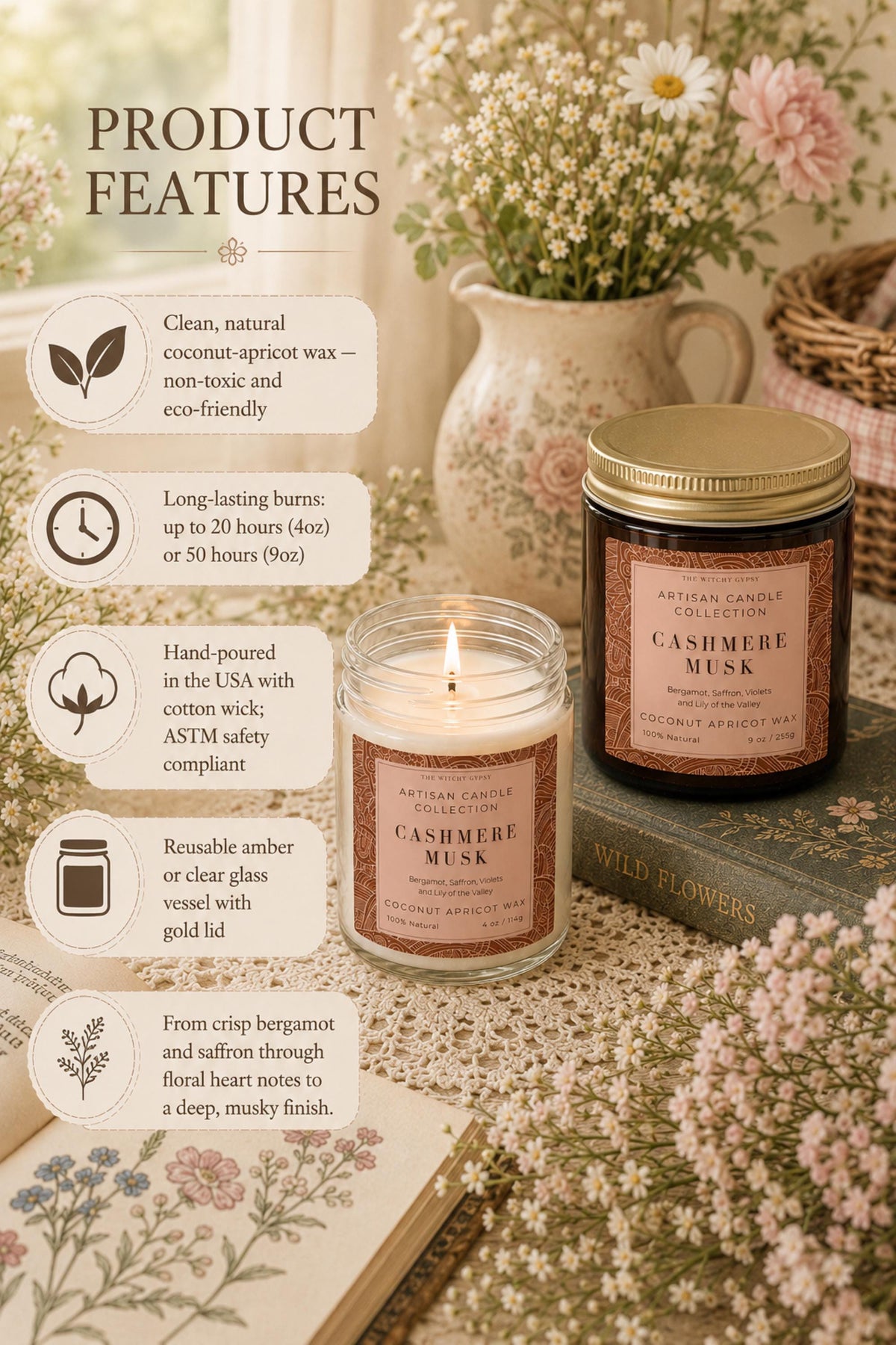 Great Boyfriend Gift SMELLS AMAZING! Cozy Rustic Home Decor