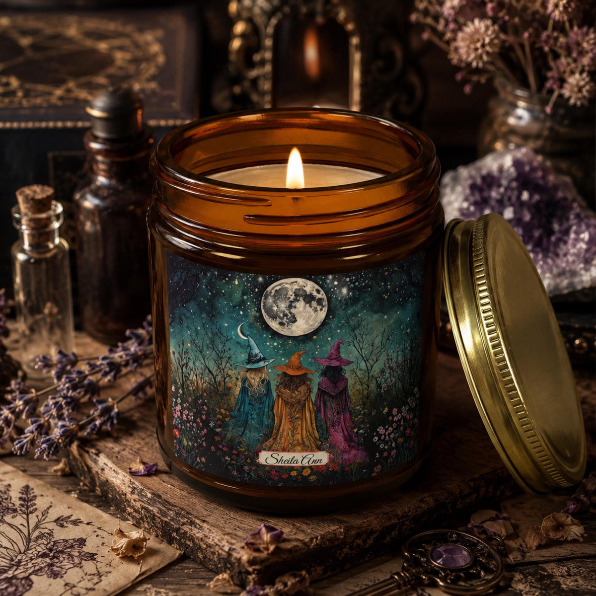 Boho Witches Candle Warmer Lamp