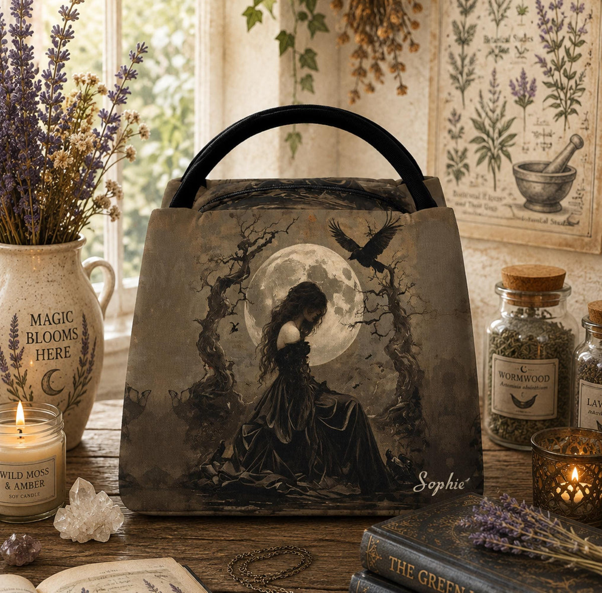 Celestial Floral Cooler Tote Great Nurse Gift
