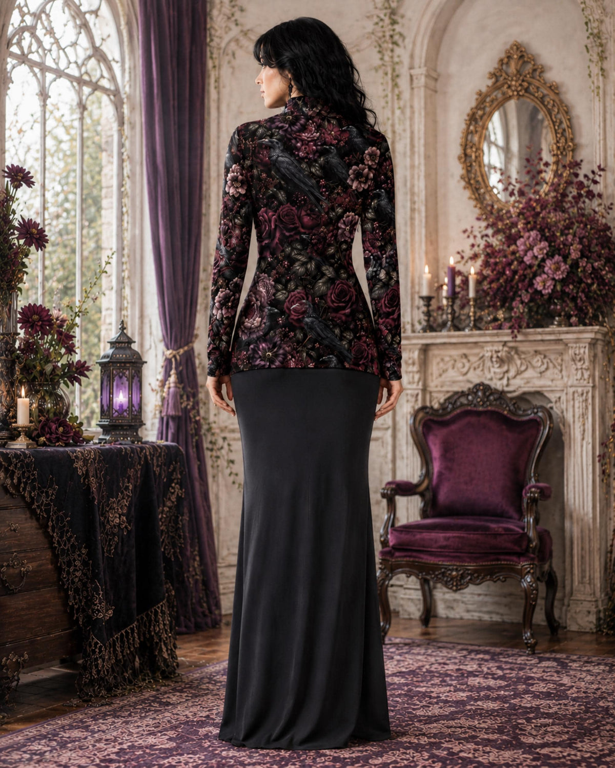 Dark Romance Crow and Roses Design Collection