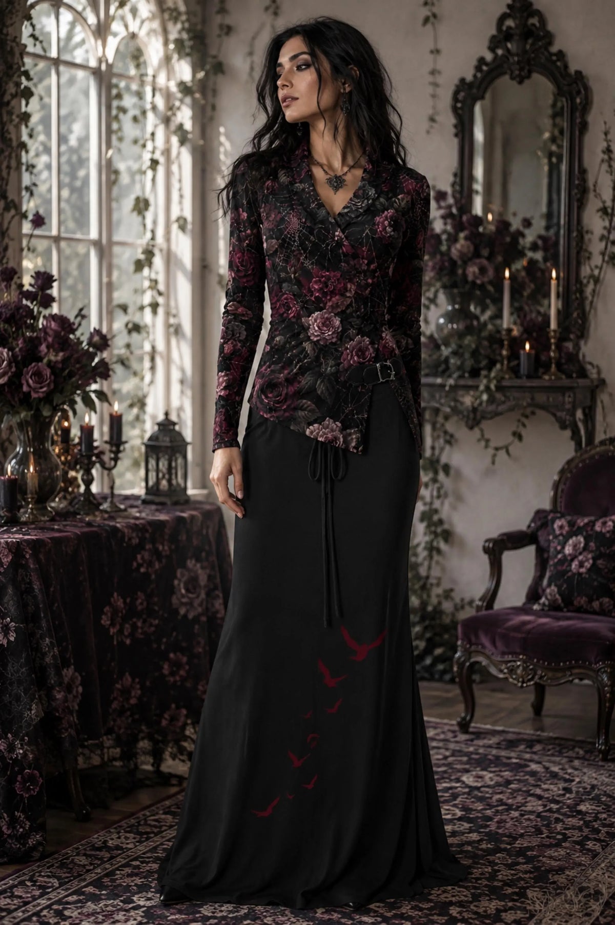 Dark Romance Crow and Roses Design Collection